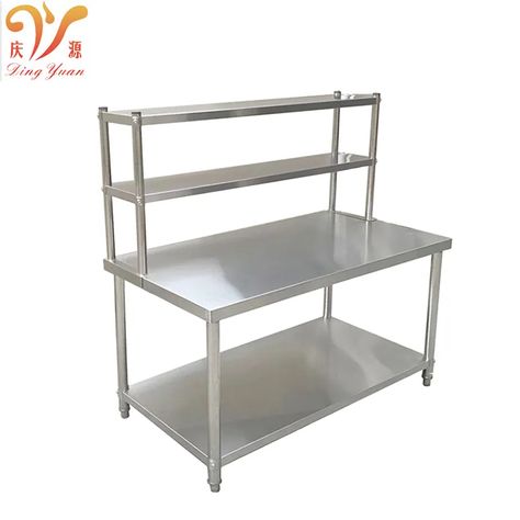 Stainless Steel Work Table Kitchen, Stainless Steel Table Design, Bakery Kitchen Design, Kitchen Work Bench, Stainless Steel Kitchen Table, Baking Area, Stainless Table, Ideas Para Cocinas, Kitchen Work Tables