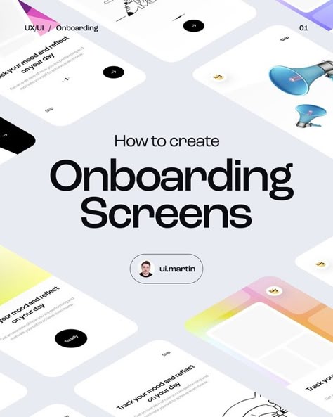 If you are a UI/UX Designer and you don't know how to create an onboarding screen when designing. In this post, I'll show you the process on how to create onboarding screens for your next design project. Reposts are highly appreciated 💜 Onboarding Screens Ui Design, On Boarding Ui, Ecommerce Ui Design, Onboarding Screen, Onboarding App, App Onboarding, Onboarding Ui, House App, Cloud Forest