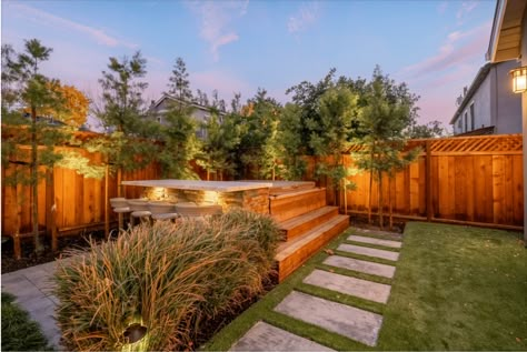 How To Hide a Hot Tub – Unique Design Solutions Yard With Hot Tub, Backyard With Hot Tub, Tub Nook, Outdoor Jacuzzi Ideas, Hot Tub Aesthetic, Hot Tub Deck Ideas, Backyard Hot Tub, Custom Hot Tubs, Hot Tub Privacy