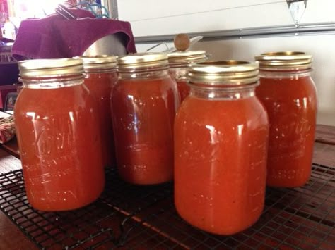 Make and share this V-8 juice for canning recipe from Food.com. Canned V8 Juice Recipe, V8 Juice Recipe, Canning Tomato Soup, Homemade V8 Juice, Canning Tomato Juice, How To Make Tomato Sauce, Canned Tomato Juice, Canning Tomatoes Recipes, V8 Juice