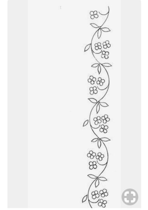 Vines With Flowers Drawing, Basic Hand Embroidery Stitches, Hand Embroidery Patterns Free, Simple Hand Embroidery Patterns, Simple Embroidery Designs, Motifs Perler, Diy Embroidery Designs, Hand Embroidery Patterns Flowers, Diy Embroidery Patterns