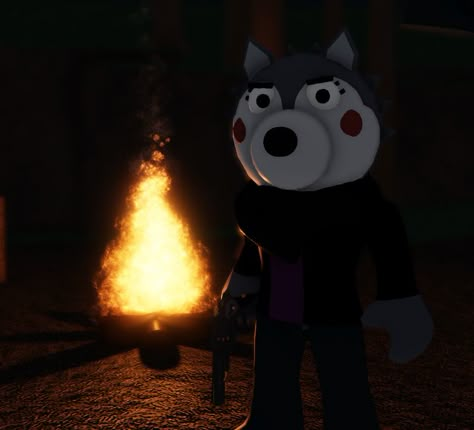 Piggy Willow, Willow Wolf, Piggy Characters, Pig Games, Piggy Fanart, Fans Only, Roblox Guy, Wolf Wallpaper, Roblox Piggy