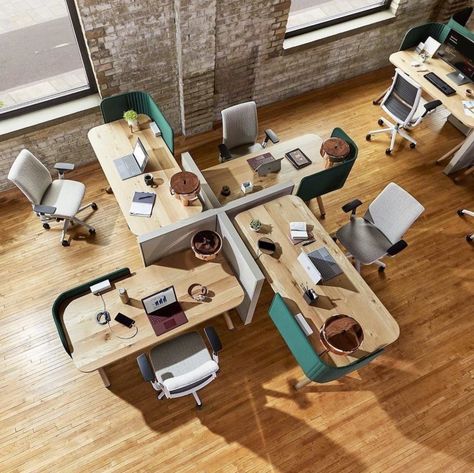 Office Inspiration Workspaces, Industrial Office Space, Open Office Design, Coworking Space Design, Office Space Corporate, Open Space Office, Office Design Inspiration, Modern Office Space, Modern Office Interiors