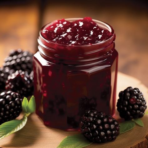 Sure Jell Recipe, Blackberry Jelly Recipe, Homemade Blackberry Jam, Easy Jam Recipe, Vanilla Jam, Blackberry Gin, Blackberry Jam Recipes, Canning Fruit, Blackberry Recipes