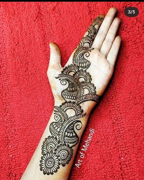 Finger Mehendi, Simple Arabic Mehndi, Simple Mehendi, Front Mehndi Design, Simple Mehendi Designs, Simple Arabic Mehndi Designs, Indian Mehndi Designs, Mehndi Designs Fingers, Beginner Henna