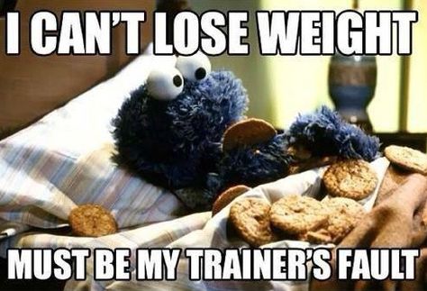 It’s My Trainer’s Fault I Can’t Lose Weight (Yes, it Kind of Is!) Funny Diet Memes, Diet Meme, Gym Humour, Lol So True, Diet Humor, Free Your Mind, Gym Memes, Gym Humor, Workout Humor