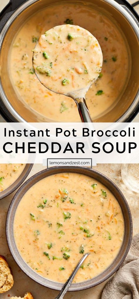 Instant Pot Broccoli Cheddar Soup, Instant Pot Broccoli, Instant Pot Soup Recipes, Instant Pot Soup, Broccoli Cheddar Soup, Cheddar Soup, Instant Pot Dinner Recipes, Broccoli Cheddar, Instapot Recipes