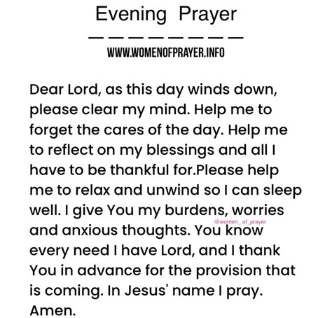 Evening Prayer🙏🙏🙏 Prayers For Peace, Trust God Quotes, Evening Prayers, Bedtime Prayers, Prayer Partner, Morning Quotes For Friends, Cute Box Braids, Scripture Writing, Bedtime Prayer