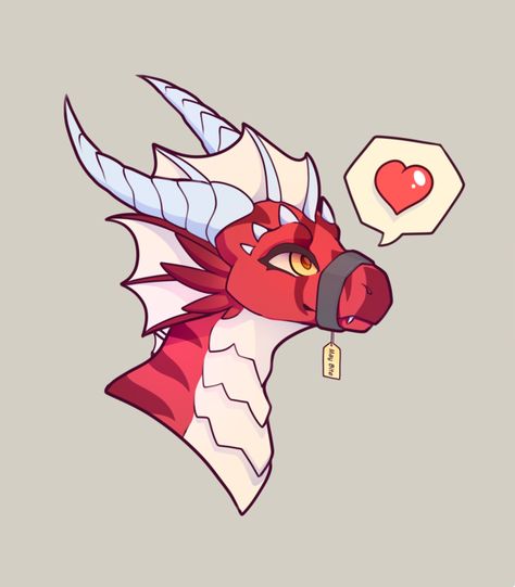 Dragon Pfp, Cute Dragon, Dragon Puppet, Wings Of Fire, Red Dragon, Not Mine, Red, White