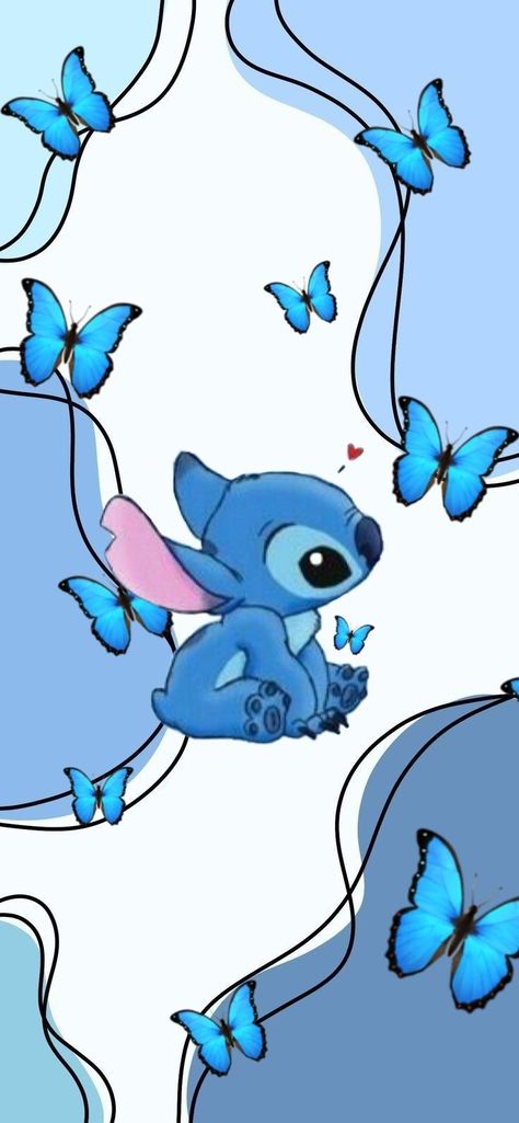 Cartoon Character, Butterflies, Blue