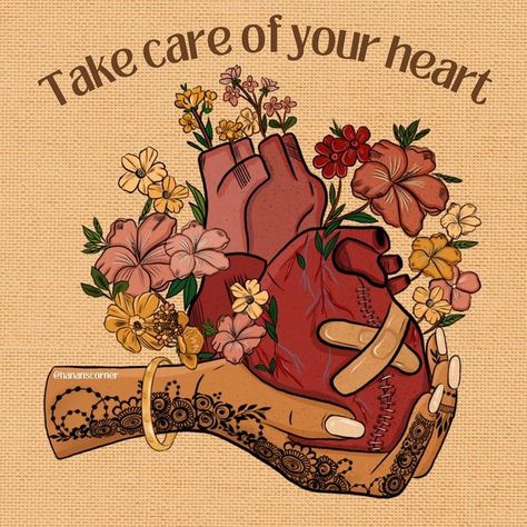 Need Help Illustration, Healthy Heart Drawing, Heart Spiritual Art, Healing Heart Art, Healing Heart Art Drawing, Heart Organ Illustration, Healing Illustration, Love Illustration Art, Heal Heart