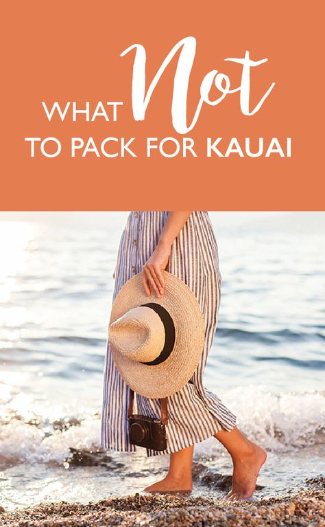 Visiting Kauai soon? Here is a packing list of 5 things you don't need to take. #worktravelrepeat #kauai #packinglist Pack For Kauai, Kapaa Kauai, Hawaii Packing, Kauai Vacation, Wedding March, Hawaii Outfits, Packing Clothes, Kauai Hawaii, Packing Lists