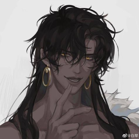 Character With Long Hair, Long Hair Drawing, Anime Guy Long Hair, Oc Drawings, Dark Anime Guys, Guy Drawing, Character Design Male, Boy Art, Male Art