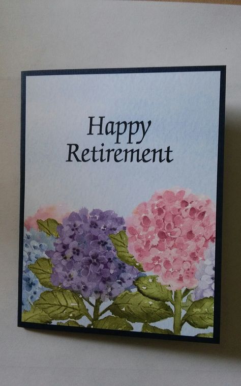 Retirement Handmade Cards, Retirement Card Ideas Handmade, Handmade Retirement Cards, Retirement Cards Handmade For Women, Stampin Up Retirement Cards, Diy Retirement Cards, Retirement Card Ideas, Retirement Cards Handmade, Happy Retirement Cards