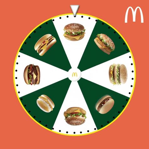 Marketing Food Ideas, Burger Ads Creative, Food Creatives Social Media, Gif Social Media, Burger Advertising, Fast Food Ads, Food Wheel, Food Ads Design, Social Media Gif