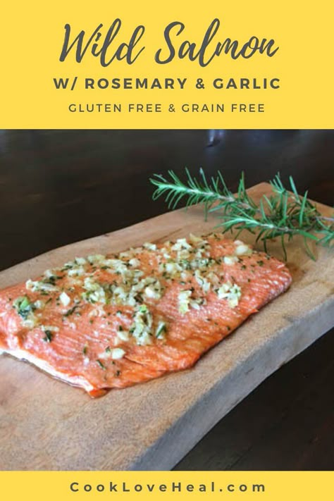 Baked Wild Salmon, Wild Salmon Recipe Baked, Salmon Recipe Baked, Wild Salmon Recipe, Rosemary Salmon, Liver Cleanse Diet, Healthy Delicious Dinner, Haddock Recipes, Salmon Recipes Baked