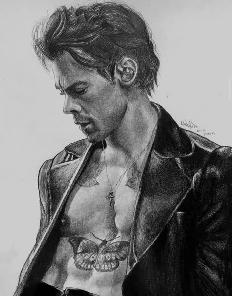 1d Drawings, Harry Styles Dibujo, One Direction Drawings, One Direction Art, Harry Styles Drawing, Direction Art, Architecture Drawing Sketchbooks, Black And White Art Drawing, Portraiture Drawing