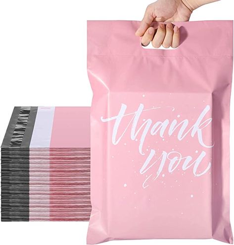 Metronic Colorful Poly Mailers 10x13 100 Pcs | Upgrade Design Shipping Bags with Handle | Plastic Mailing Bags for Small Business and Clothes | Thick Package Bags Christmas Poly Mailers Pink Mailing Envelopes, Poly Mailer, Shipping Supplies, Poly Mailers, How To Make Handbags, Bag Light, Poly Bags, Christmas Bags, Outfit Posts