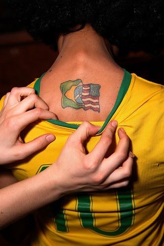 Brazil Tattoo, Flag Image, Flag Images, Brazilian Flag, Flag Tattoo, Brazil Flag, Tattoo Girl, Article Design, Piercing Tattoo