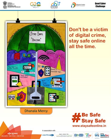 Painting of the day🖌️ 🎨 Artist - Dhanala Mercy #staysafeonline #cybersecurity #g20india #g20dewg #g20org #g20summit #besafe #staysafe #ssoindia #meity #mygovindia #india #QUAD #Quad2023 #QuadCyberCampaign #QuadCyberChallenge #MSDhoni #CSK_CSK_CSK #CSK_WON #Mahi #CSKforever #CHAMPION5 #ChennaiSuperKings For more content visit our website or click the link in the bio - https://www.staysafeonline.in/ For more videos subscribe to our YouTube channel https://www.youtube.com/@ssoindia/videos Poster About Media And Information, Empowerment Technology Poster, Media And Information Literacy Poster, Science And Technology Poster Making, Disadvantages Of Technology, Technology Poster, Earth Drawings, Technology Posters, Computer Projects