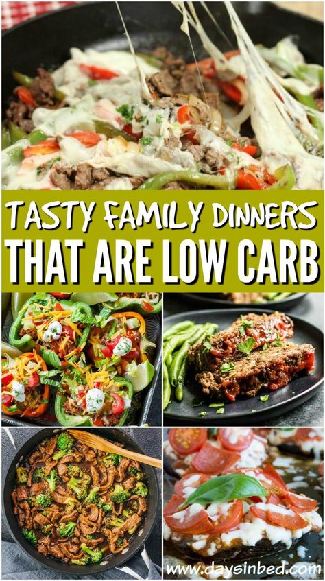 Are you looking for a few dinners that are low in carbs but high in deliciousness? These Easy Low Carb dinners are just what you need to feed your family tonight. Make one dinner that the whole family will love. #lowcarb #familymeals #dinner Meal Planning For Beginners, Low Carb Dinner Easy, Low Carb Instant Pot Recipes, Low Carb Dinners, Low Carb Chicken Parmesan, High Protein Dinner, Protein Dinner, Low Carb Easy, Keto Lunch