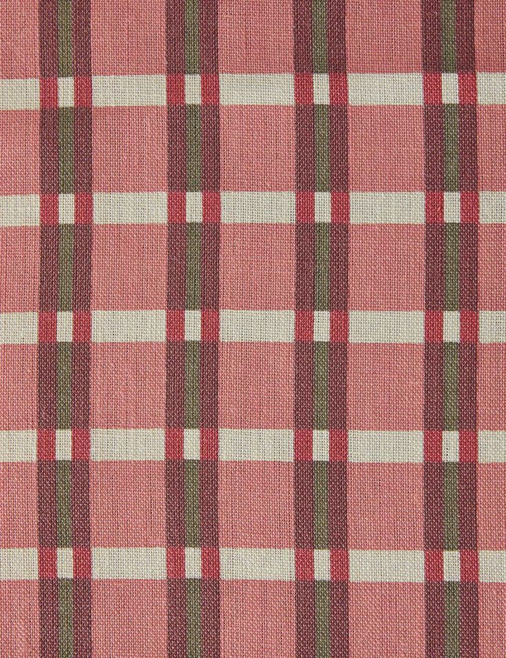 a red and green plaid fabric