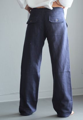 Men's 100 percent hemp pants..Size M P 1434 | Etsy Men's Wide Leg Jeans, Baggy Linen Cargo Pants With Pockets, Linen Cargo Pants With Relaxed Fit And Hip Pockets, Wide Leg Ramie Bottoms With Pockets, Relaxed Fit Pre-washed Cotton Pants, Relaxed Fit Linen Cargo Pants With Straight Leg, Indigo Straight Leg Linen Pants, Wide Leg Pre-washed Cotton Bottoms, Cotton Wide Leg Bottoms Pre-washed