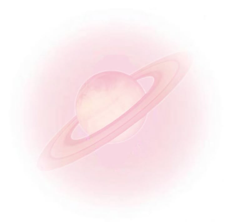 an image of saturn in pink and white