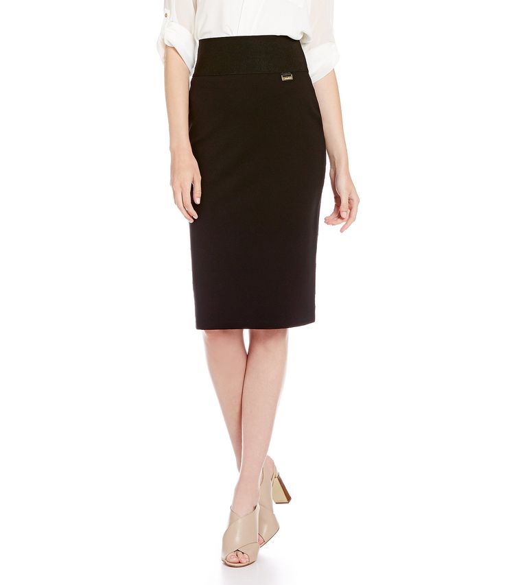 Shop for Calvin Klein Wide Waistband Ponte Knit Pencil Skirt at Dillards.com. Visit Dillards.com to find clothing, accessories, shoes, cosmetics & more. The Style of Your Life.