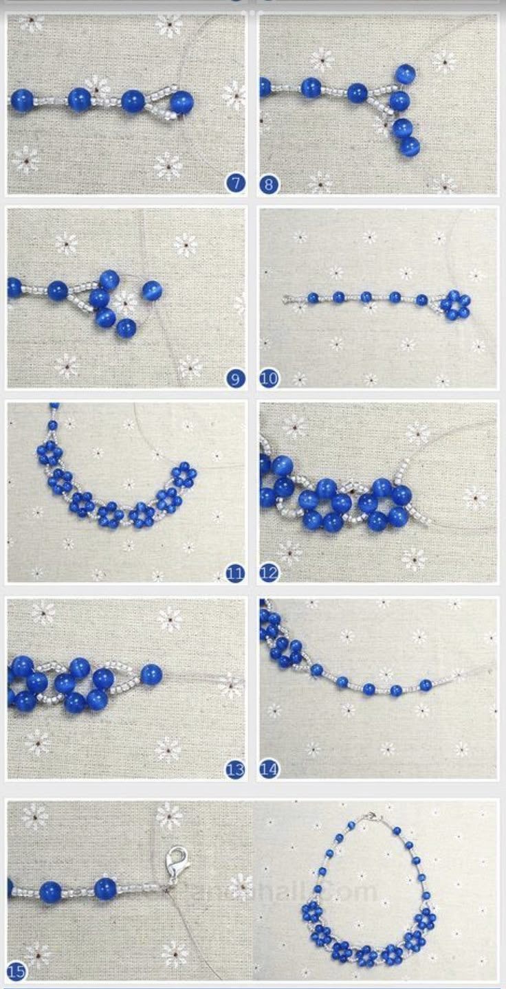 step by step instructions on how to make beaded necklaces