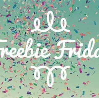 the words freebie friday are surrounded by confetti and sprinkles