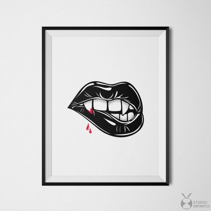 Blood Illustration, Teeth Poster, Vampire Tattoo, Vampire Drawings, Art Vampire, Cool Prints, From Dusk Till Dawn, Vampire Fangs, Vampire Teeth