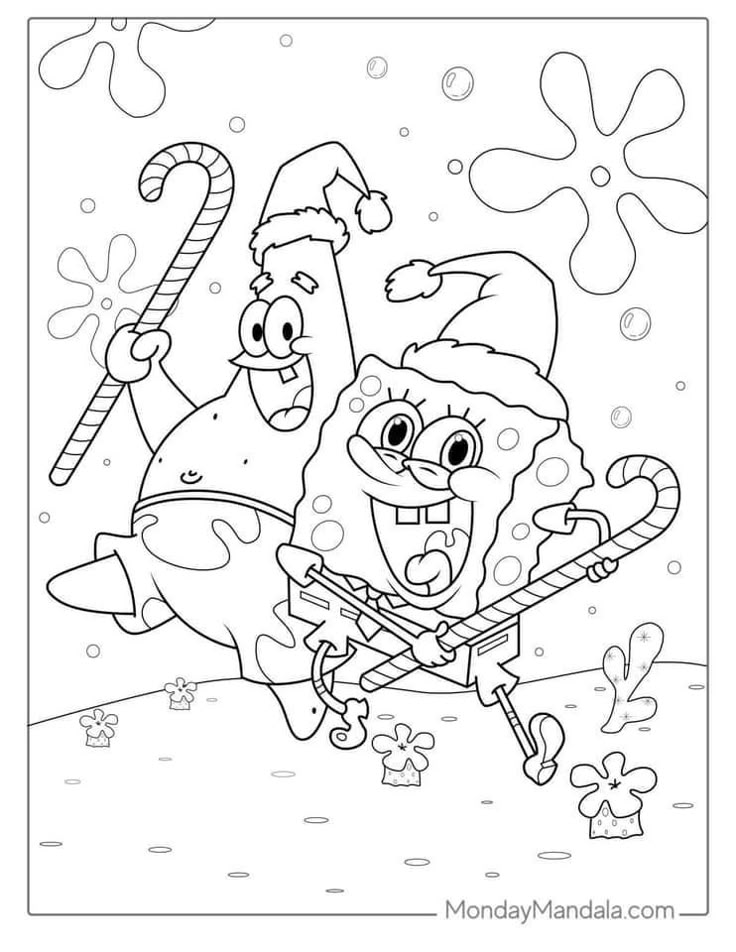 Spongebob Christmas Coloring Pages, Printable Spongebob Coloring Pages, Scooby Doo Christmas Coloring Pages, Christmas Cartoon Coloring Pages, Spongebob Halloween Coloring Pages, Colouring Pages For Adults Disney, Mario Christmas Coloring Pages, Disney Winter Coloring Pages, Christmas Cartoon Drawings Easy