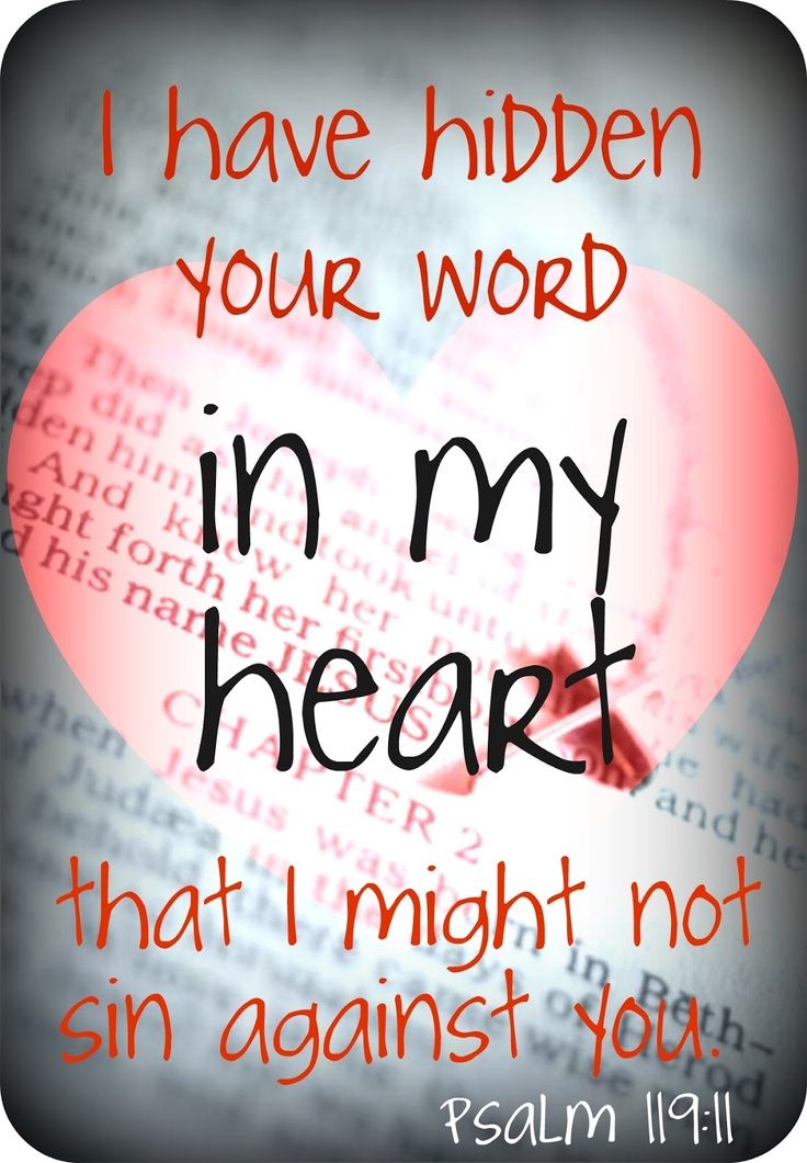 an open book with the words i have hidden your word in my heart that i might not sin against you