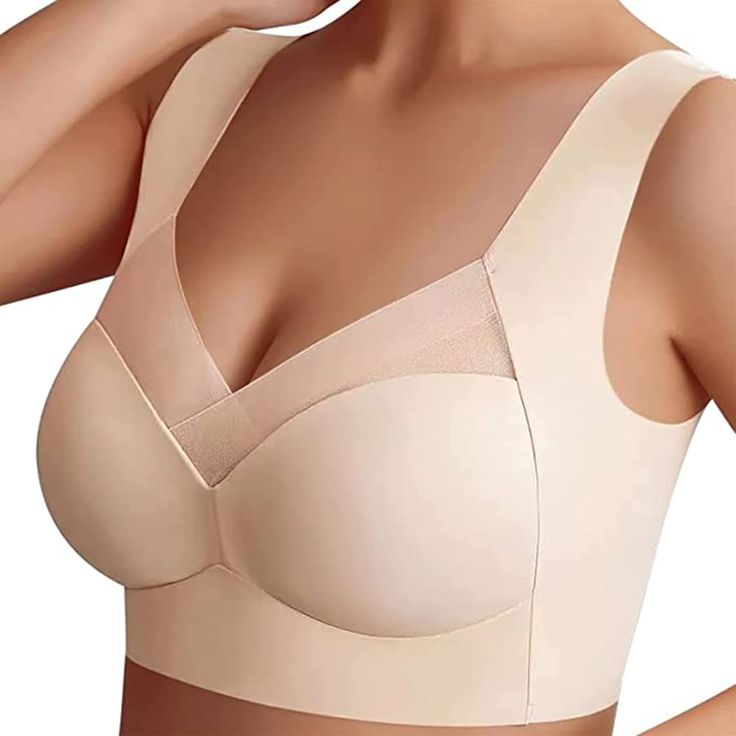 PRICES MAY VARY. Comfortable: Wireless bra for women is made of skin-friendly, highly elastic fabric ,offers lightweight/breathable and comfortable feeling. Wireless&Seamless:V neck, Air Ultimate Lift Stretch,No Steel Ring,super soft,and you will feel nothing at all. Push Up Bra: Provide instant sculpting of breasts shape & contour against sagging, Creating a perkier & smoother shape with full support. Occasion: This everyday bras can wear for Daily wear, Sleep, Sports, Fitness, Yoga, Pregnancy, High Support Bra, Bra Design, Compression Bra, Wireless Bras, Women Gathering, Pink Skin, High Intensity Workout, Seamless Sports Bra, Estilo Chic