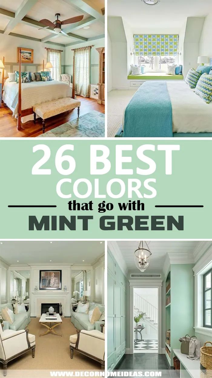 the top 20 best colors that go with mint green in interior design and home decor