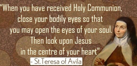 st teresa of avlia quote about the presence of god