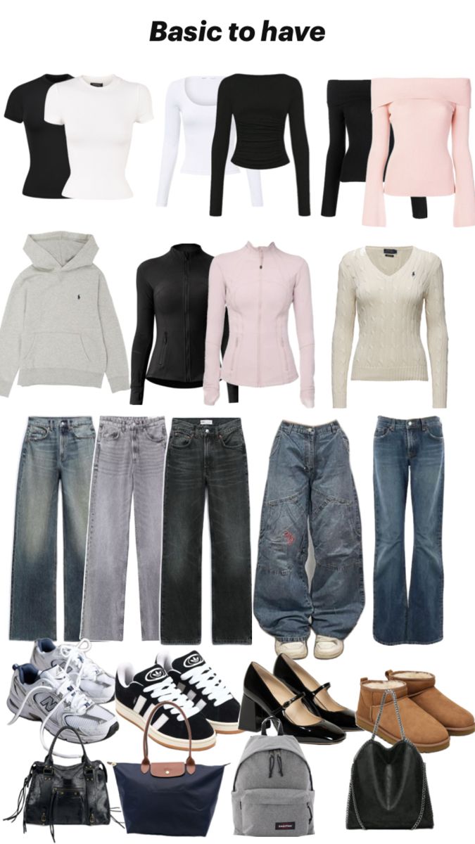 Minimalist/Stockholm/zaradrip/streetwear/acubi/Basic outfit. Basic to have Basic Girl Outfit, Outfit Basic, Simple Outfits For School, Fashion Top Outfits, Casual Preppy Outfits, Cute Lazy Day Outfits, Everyday Fashion Outfits, Outfit Inspo Casual, Stockholm Style