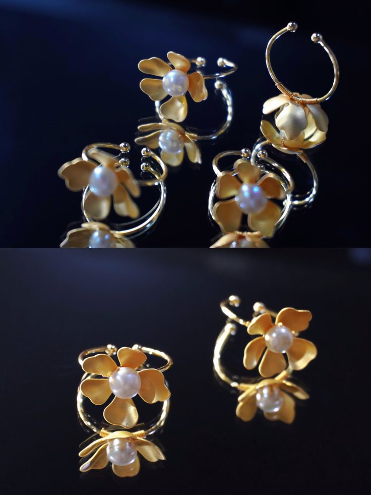 About BIRDY-Ruyi BIRDY-Ruyi, an original brand crafting exquisite jewelry pieces. From rings and necklaces to bracelets, each accessory is a unique masterpiece, radiating beauty and distinctive charm. Our accessories are meticulously crafted with a focus on 18K gold, amber, and natural freshwater pearls. The thoughtful color coordination and meticulous material selection highlight our commitment to quality. 🐚More BIRDY-Ruyi Product👈 Product Description Experience the timeless elegance of our P Gold Plated Flower Jewelry In Fine Style, Gold Plated Flower Fine Jewelry, Elegant Gold-plated Flower Ring, Elegant Gold Plated Flower Ring For Wedding, Elegant 14k Gold Jewelry With Flower Charm, Yellow Flower-shaped Formal Jewelry, Elegant Gold Flower Ring For Wedding, Formal Yellow Flower-shaped Jewelry, Yellow Flower Shaped Jewelry For Formal Occasions