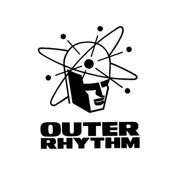 the logo for outer rhythm, an electronic music company that is currently in use