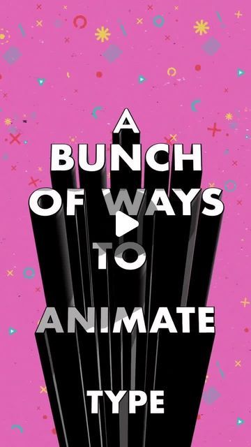 a bunch of ways to animate type book cover with the title'a bunch of ways to animate type '