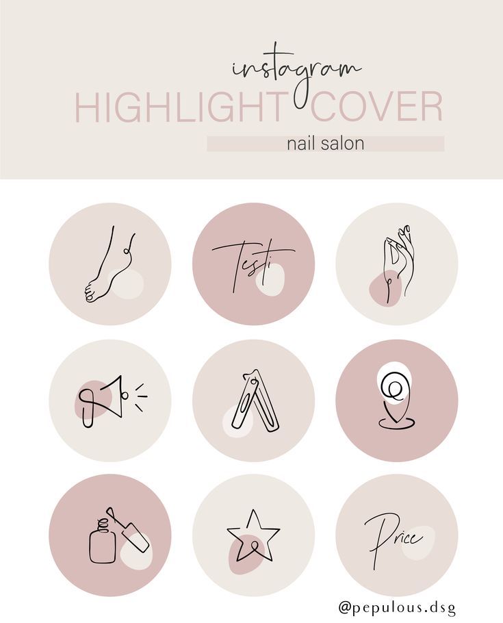 Nail Salon Highlight Cover, Pricing Highlight Instagram, Cover Highlight Instagram Nails, Insta Highlight Cover Icons Nails, Buisness Insta Highlight, Nail Highlights For Instagram, Nail Account Name Ideas Instagram, Instagram Highlight Nails, Nail Instagram Highlight Cover