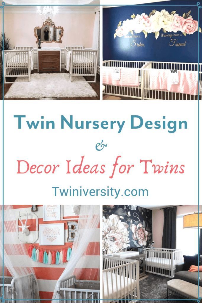 the twin nursery design and decor ideas for twins are featured in this post - it - up