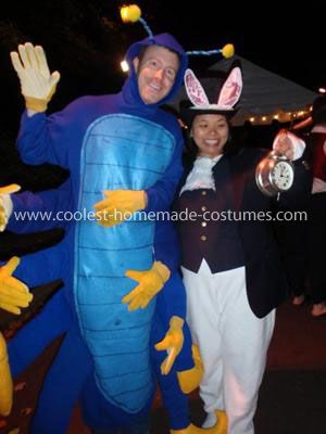 two people in costumes standing next to each other