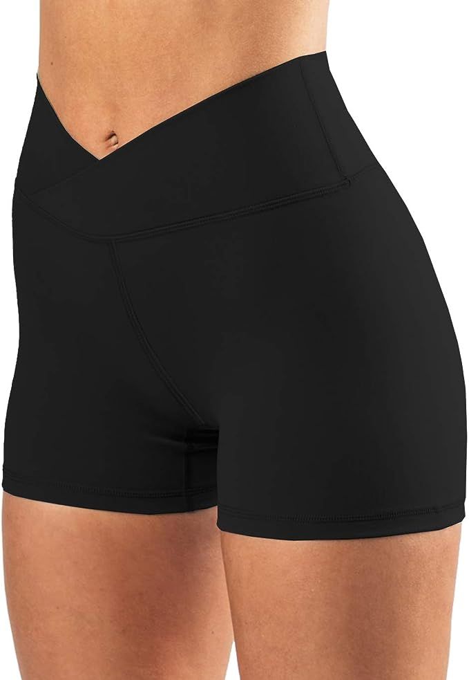 Amazon.com: Puedizux - Pantalones cortos de cintura alta para mujer con cintura cruzada, para yoga o correr, con o sin bolsillo : Ropa, Zapatos y Joyería Leggings Pocket, Yoga Short, Womens Workout, Waist Workout, Running Leggings, Spandex Shorts, Workout Yoga, Elastic Waist Pants, Yoga Shorts