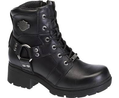 Harley Boots, Motorbike Gear, Womens Harley Davidson Boots, Leather Motorcycle Boots, Boots On Sale, Harley Davidson Boots, Harley Davidson Street Glide, Side Zip Boots, Lug Sole Boots