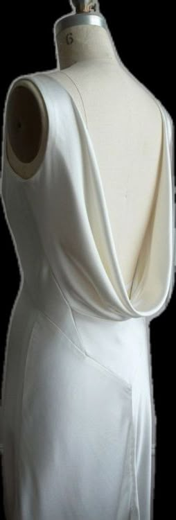 Back Cowl Dress, Vintage Bride Dress, Deep Back Dress, Low Cut Back Dress, Sewing Silk, Vintage Satin Dress, Cowl Back Dress, Silk Gowns, Detail Couture