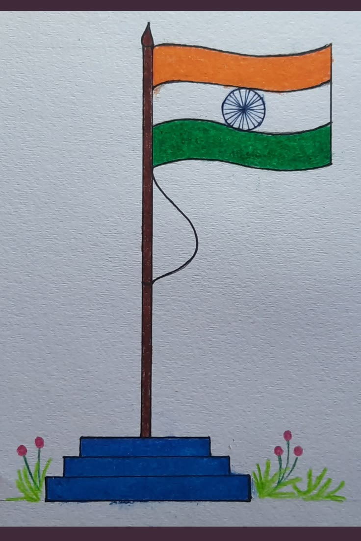 How to draw Indian Flag l How to paint Indian Flag l Tiranga l Thank you !!! Tiranga Flag Drawing, National Flag India Drawing, Easy Flag Drawing, India Flag Drawing For Kids, Indian Flag Painting Ideas, Republic Day Drawing Ideas For Kids Easy, Easy Drawing For Republic Day, National Flag Drawing For Kids, Indian Flag Craft For Kids