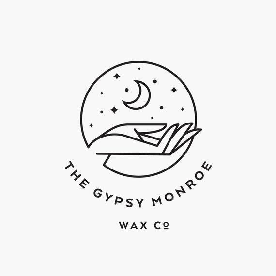 Logo Lune, Bohemian Logo Design, Bohemian Logo, Blogger Logo, Logo Instagram, Co Logo, Mystic Moon, Moon Logo, Inspiration Logo Design