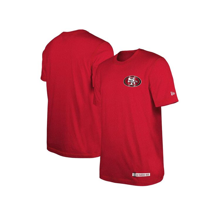 We're getting closer and closer to Week 1 of the NFL season. During the sweltering dog days of summer, this San Francisco 49ers 2024 NFL Training Camp T-Shirt is the perfect way to stay cool while repping your team. Made from breathable cotton, this tee will keep you at your best all day long, through training camp and beyond.We're getting closer and closer to Week 1 of the NFL season. During the sweltering dog days of summer, this San Francisco 49ers 2024 NFL Training Camp T-Shirt is the perfec Team Spirit Crew Neck Top For Tailgating, Team Spirit Tops For Tailgating With Crew Neck, Tailgating Team Spirit Crew Neck Tops, Sporty Crew Neck Top For Tailgating, Sporty Short Sleeve Tops For Tailgating, Red Fan Apparel T-shirt, Casual Crew Neck Tops For Tailgating, Red Short Sleeve Tops With Team Logo, Sports Fan Short Sleeve Top For Tailgating